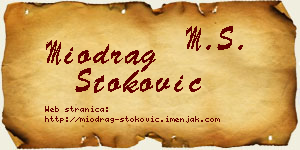 Miodrag Stoković vizit kartica